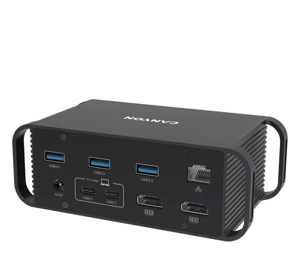 CANYON Stacja dokująca DS-95 2*4K UHD 14 w 1 USB-C Szara - 1333257 - zdjęcie 2